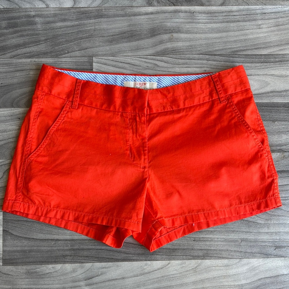 J. Crew Orange Bermuda Shorts Vibrant Cotton Style